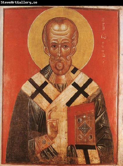 unknow artist Icon of St Nicholas